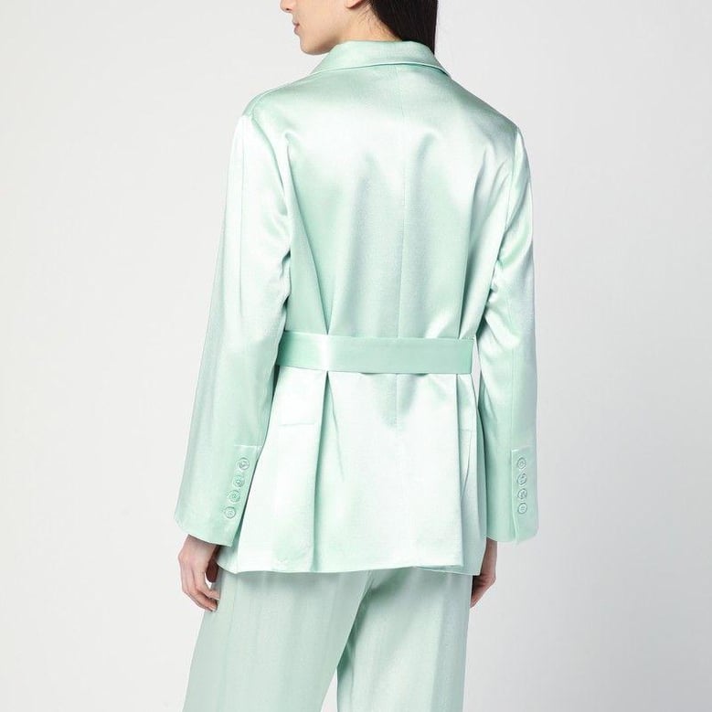 christiana jacket in aqua green by Selfnex