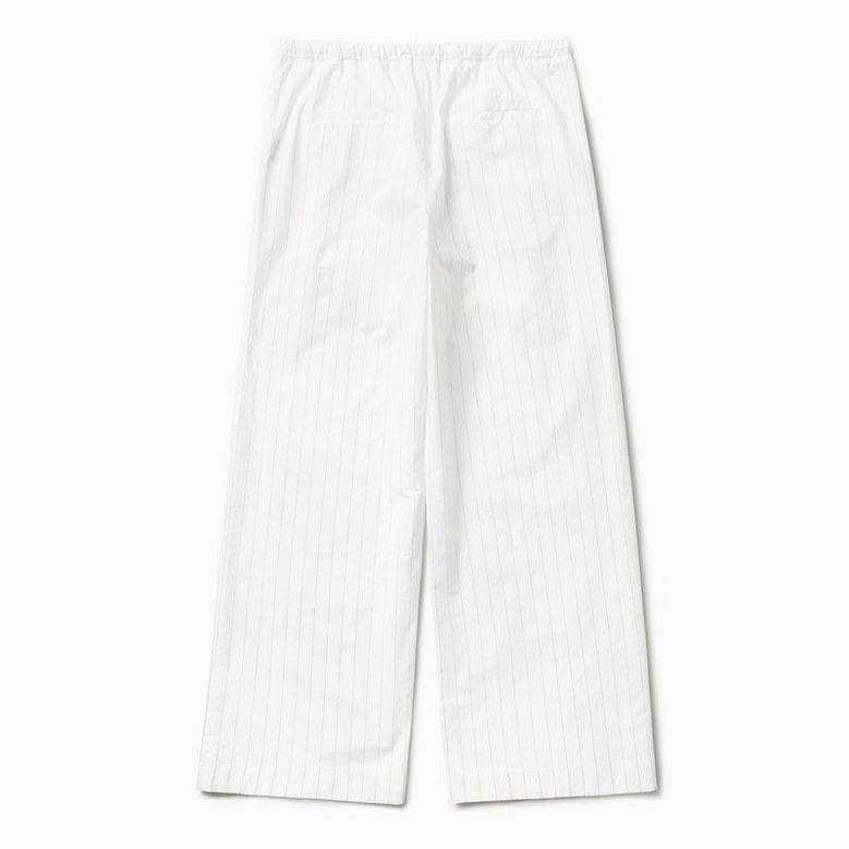 white striped boxy pants by Selfnex