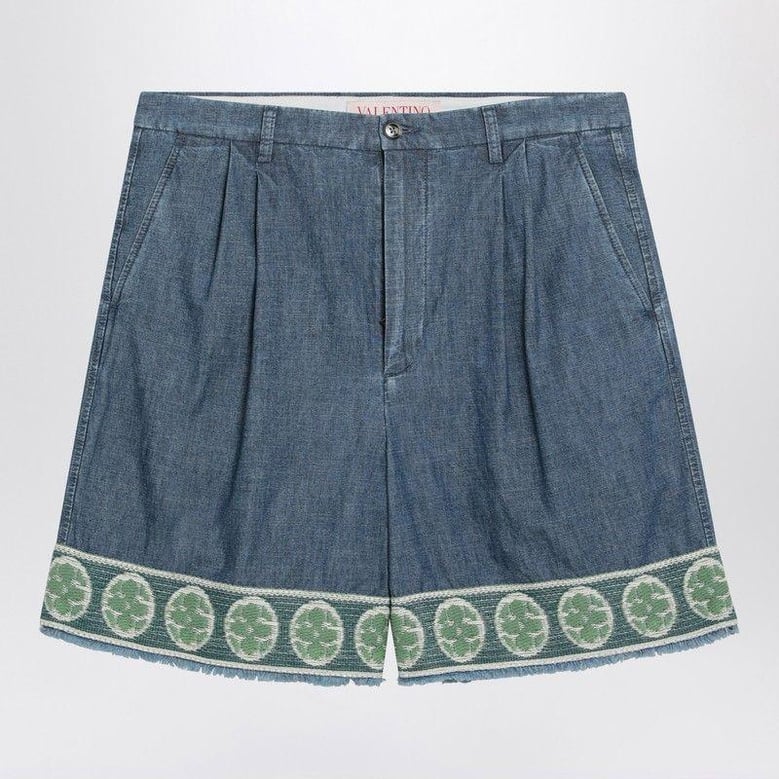 denim bermuda shorts by Selfnex