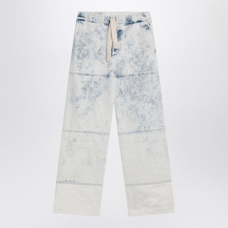 light blue jeans with drawstring by Selfnex