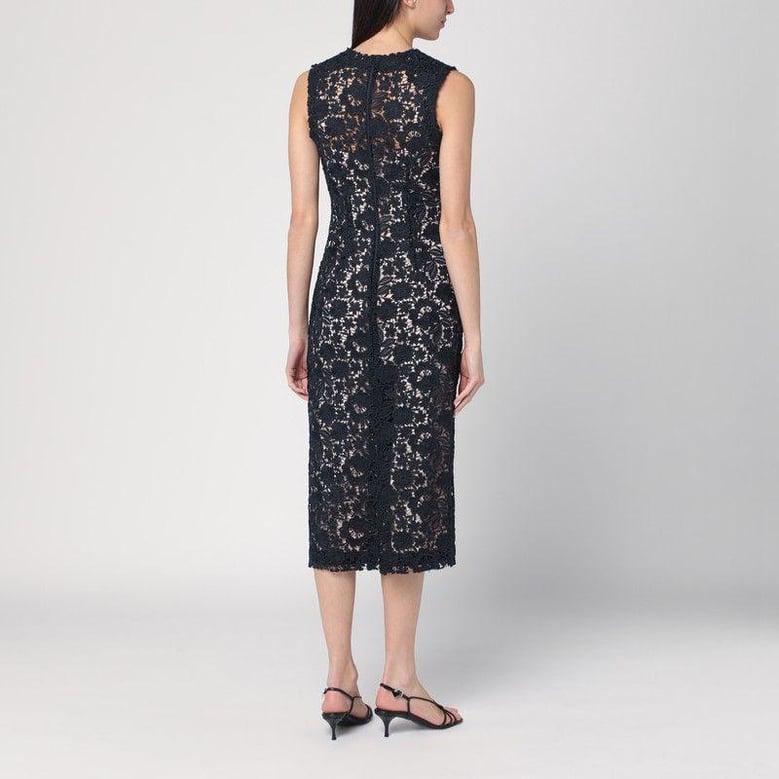 blue lace midi dress by Selfnex