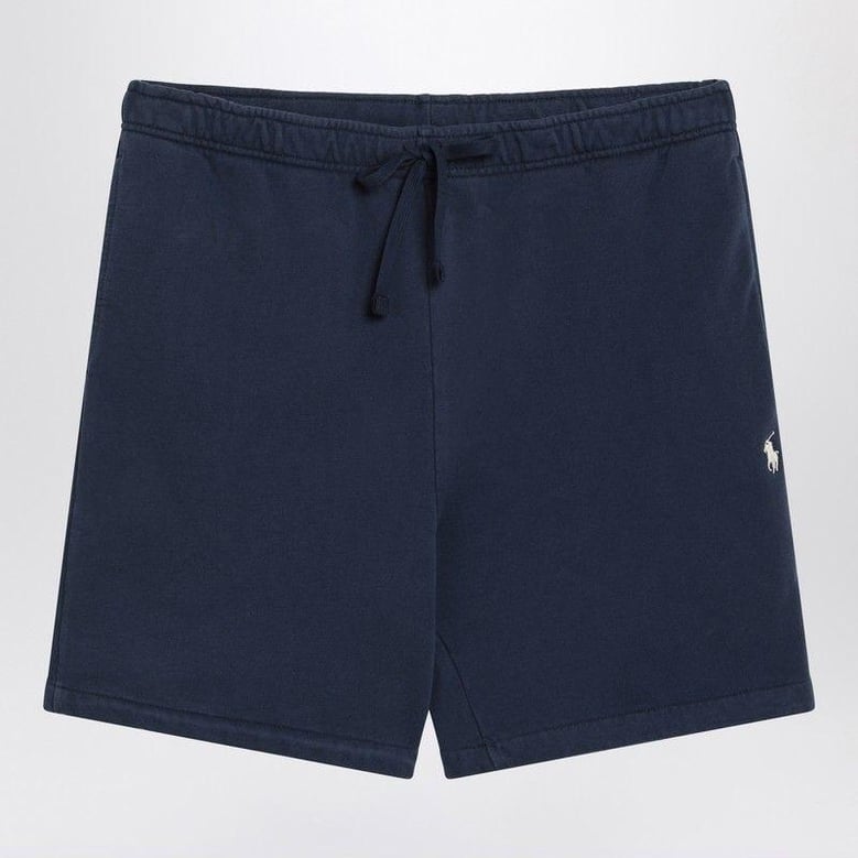 navy blue bermuda shorts in cotton by Selfnex
