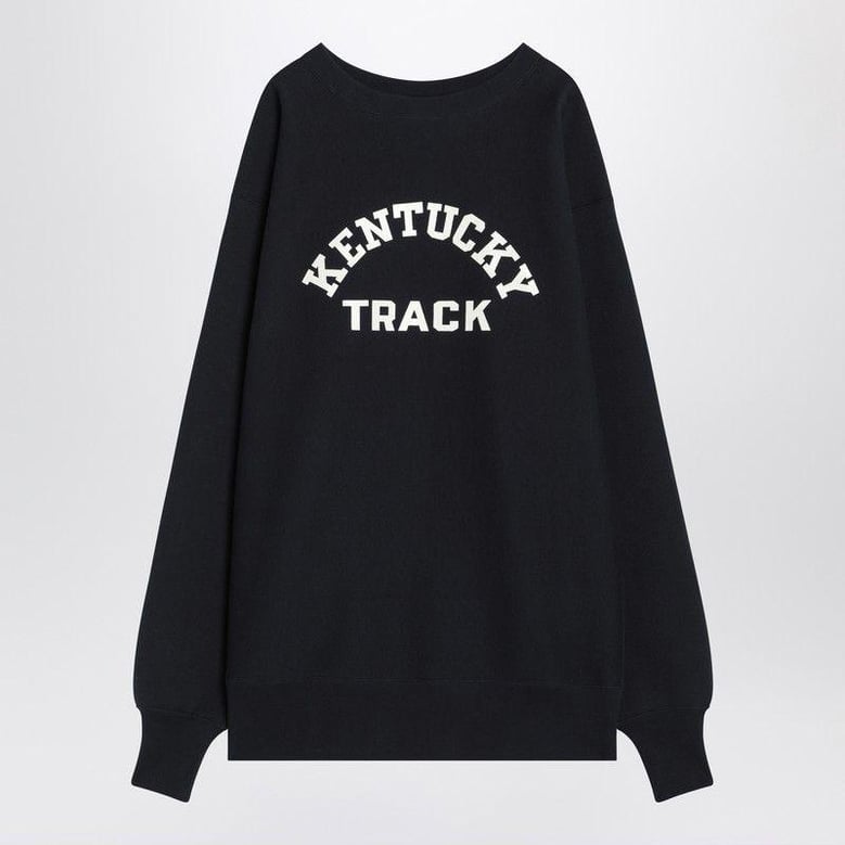 navy blue sweatshirt true to archive reverse weave by Selfnex