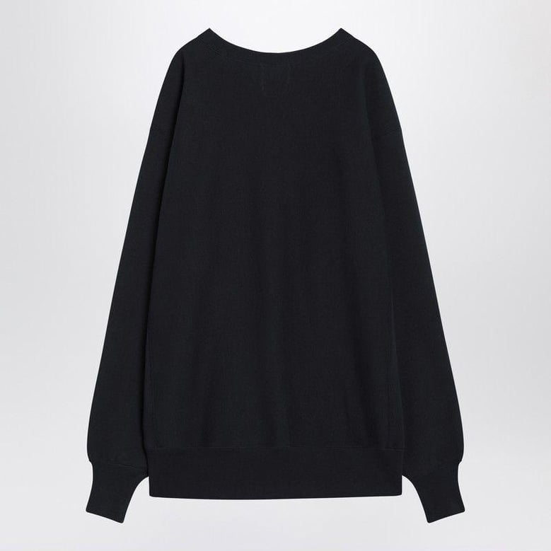 navy blue sweatshirt true to archive reverse weave by Selfnex