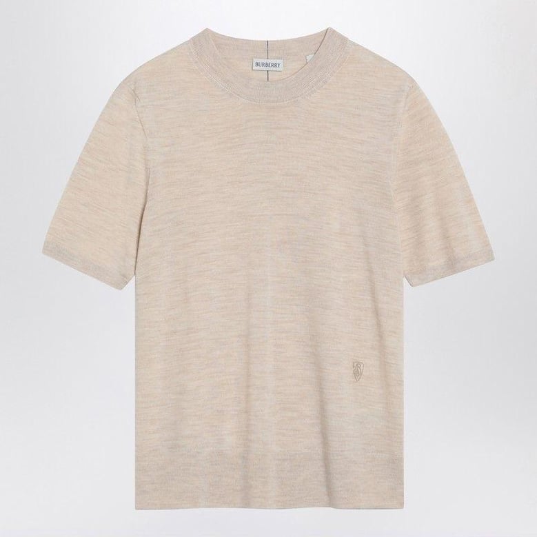 beige wool sweater by Selfnex