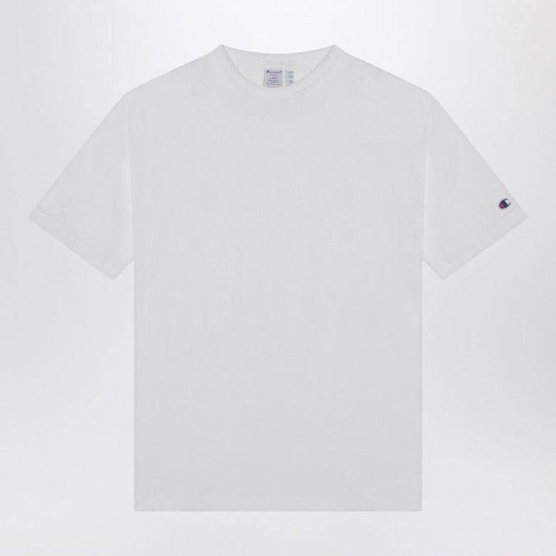 white cotton crew-neck t-shirt by Selfnex