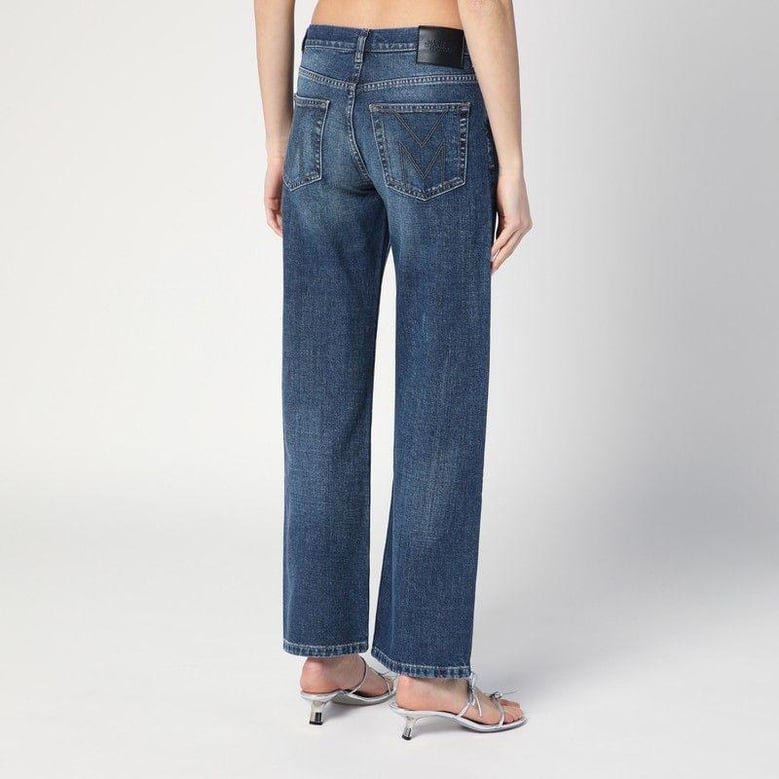 blue washed-effect jeans by Selfnex