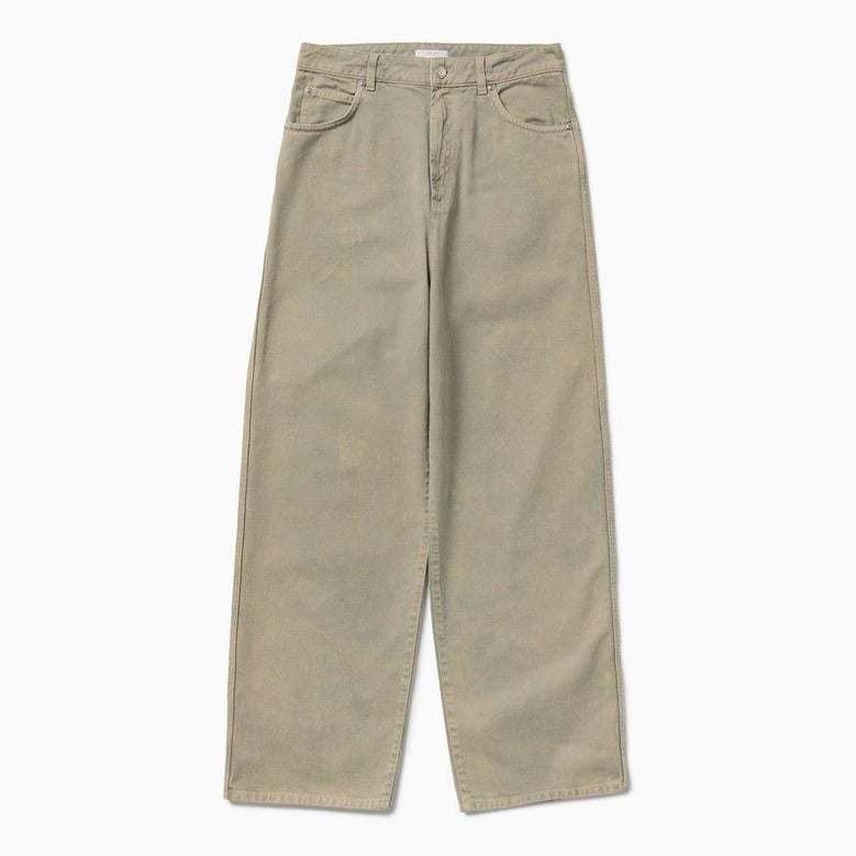 light brown chicago denim pants by Selfnex