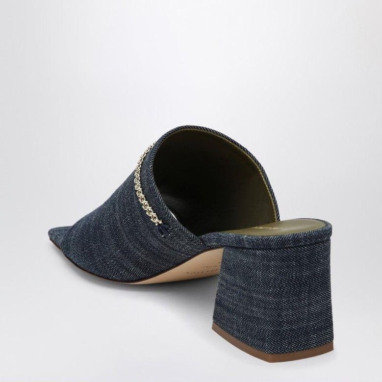 messalina blue denim sandals by Selfnex