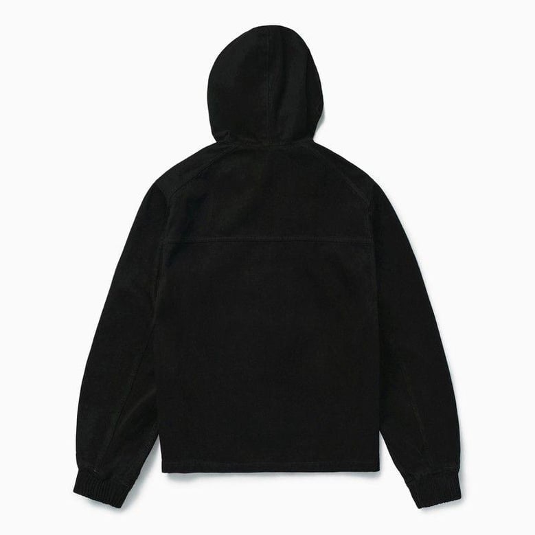 black denim zip hoodie by Selfnex