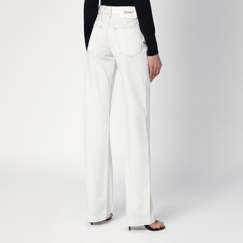 white denim jeans by Selfnex