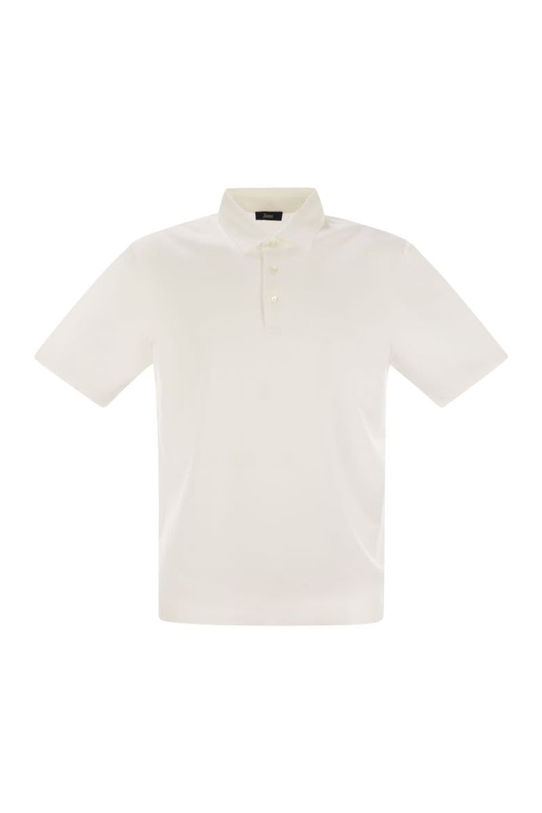 cotton jersey polo shirt by Selfnex