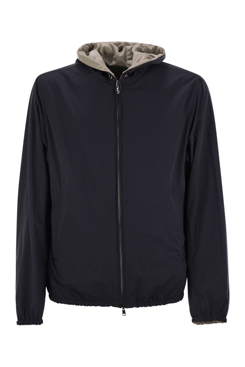 reversible hooded jacket by Selfnex