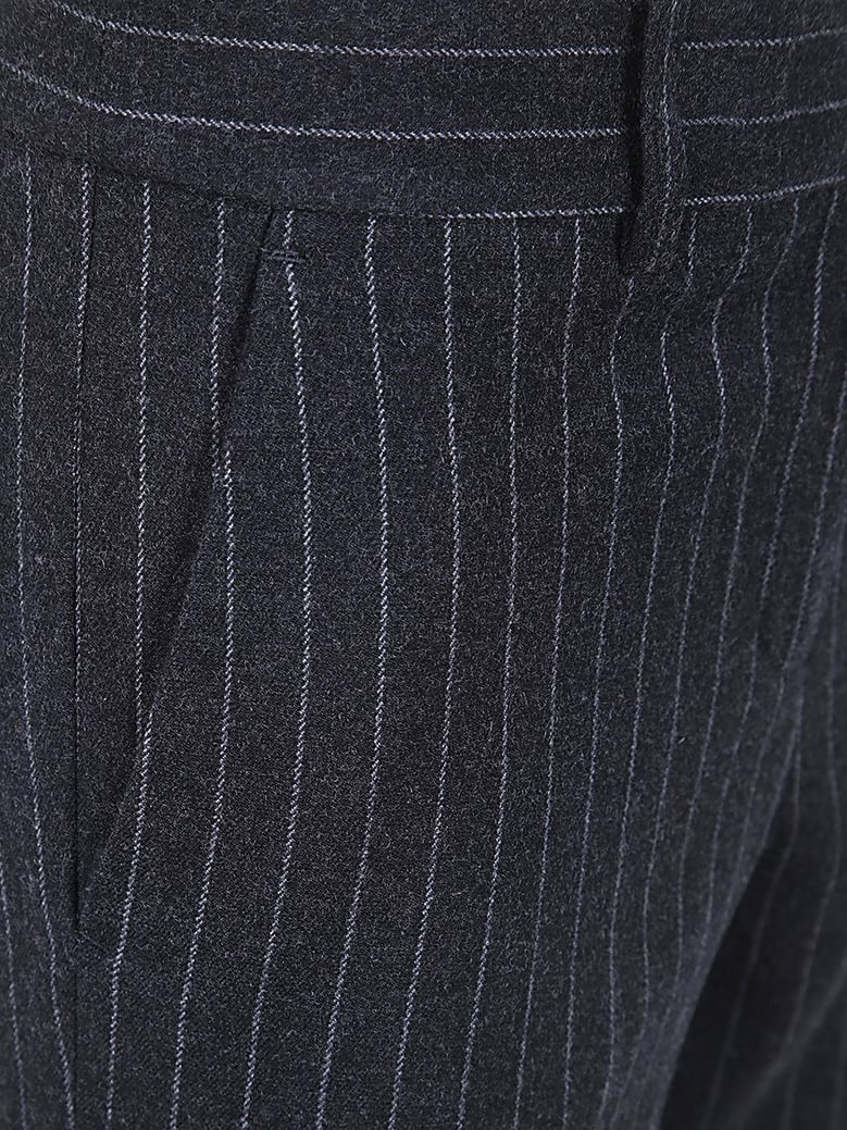pinstriped wool trousers by Selfnex