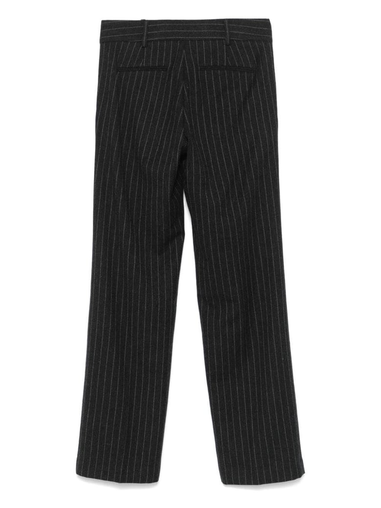 pinstriped wool trousers by Selfnex