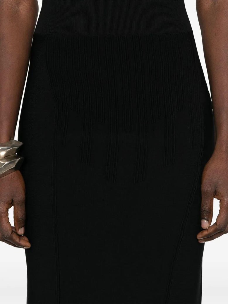 classic black midi dress by Selfnex