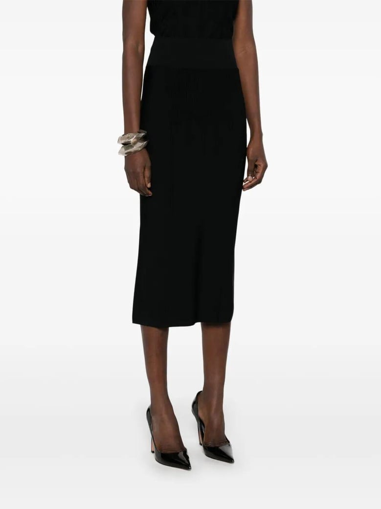 classic black midi dress by Selfnex