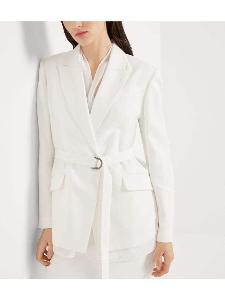 suit type belt jacket by Selfnex