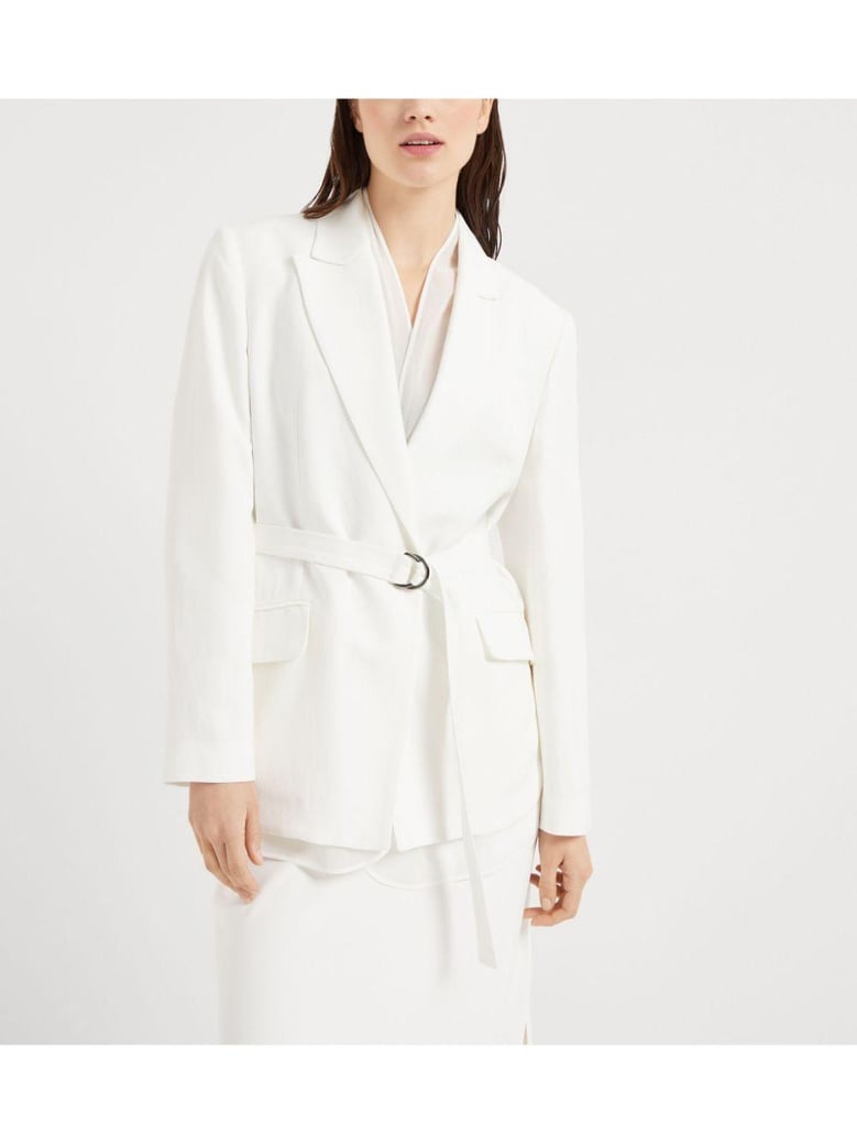suit type belt jacket by Selfnex