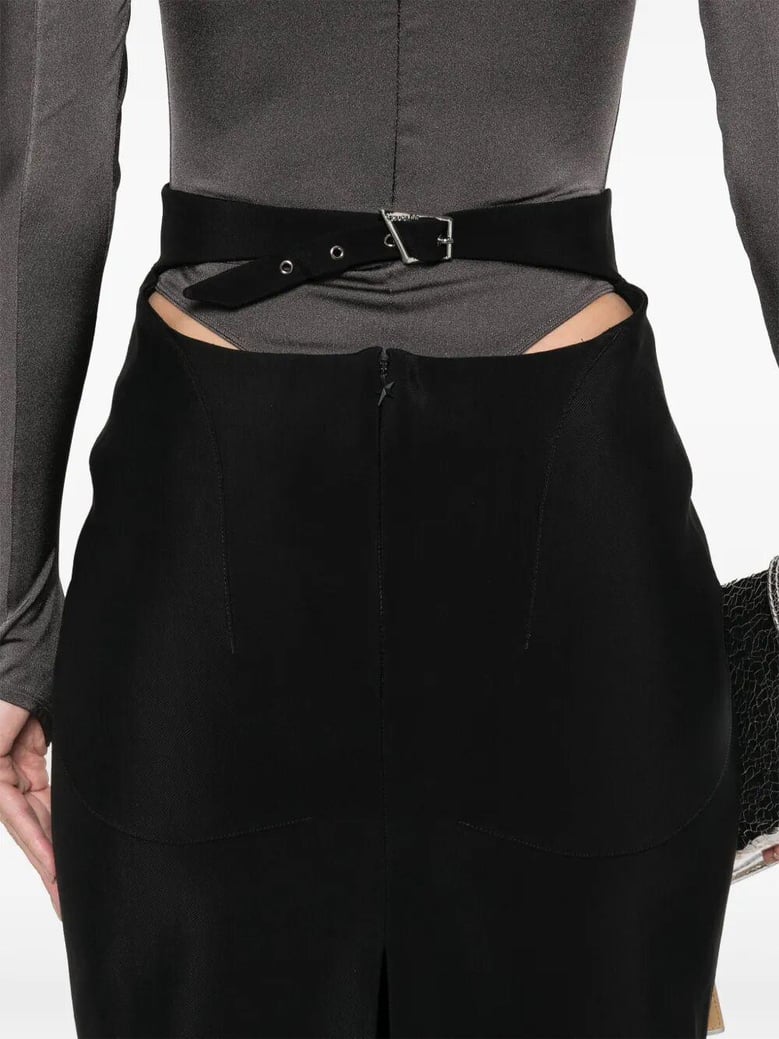 pencil midi skirt by Selfnex