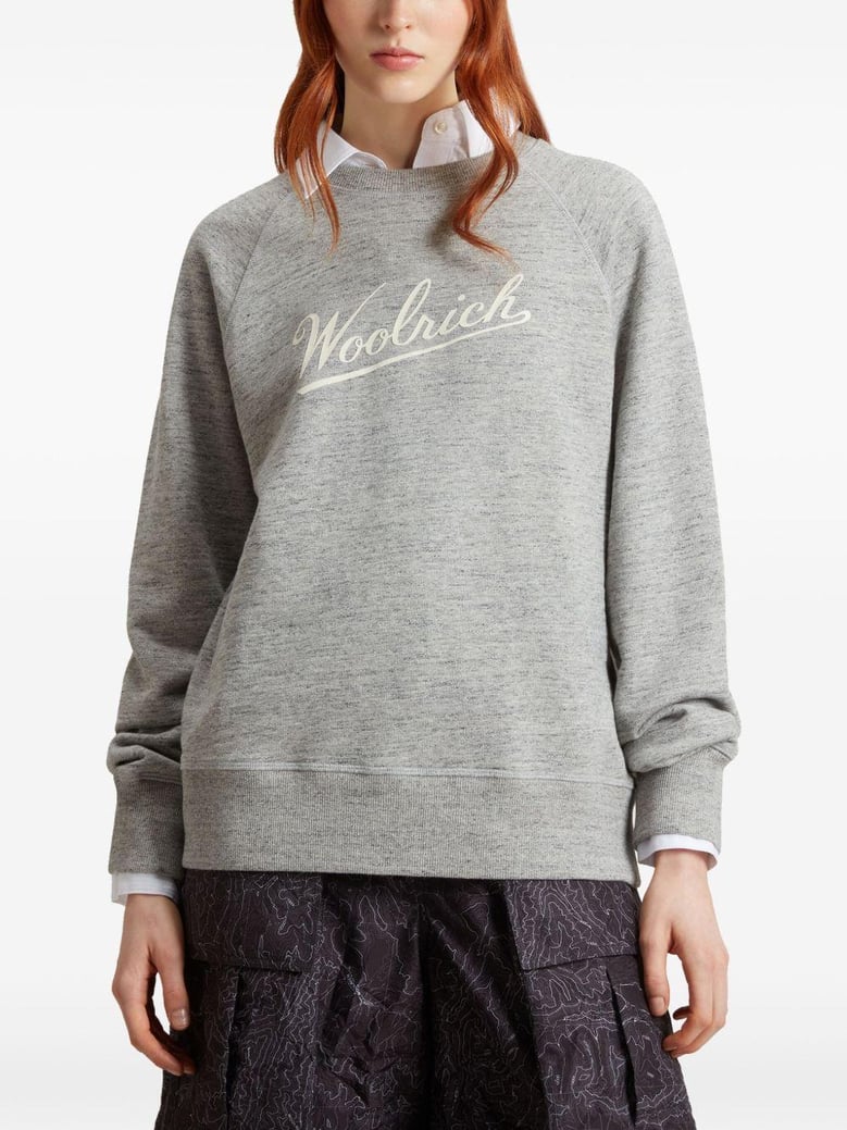 logo cotton sweatshirt by Selfnex