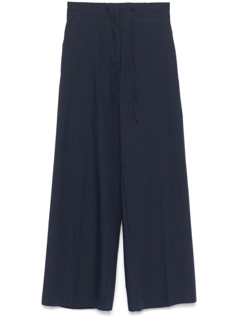 cotton wide-leg trousers by Selfnex