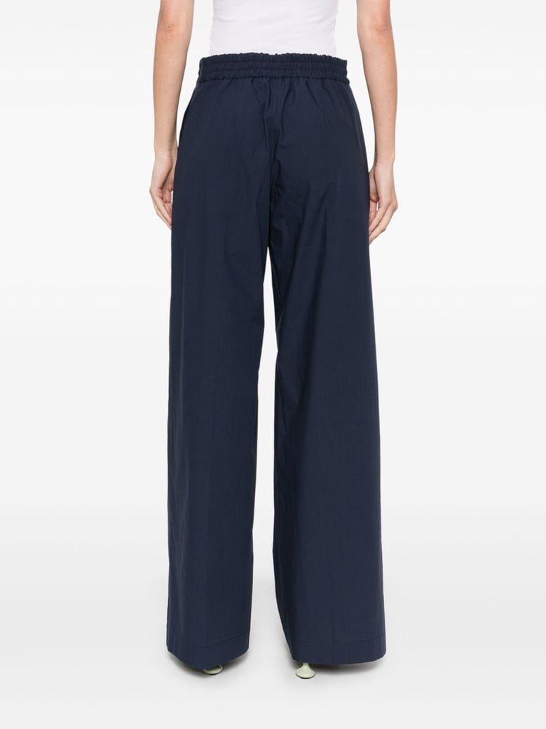 cotton wide-leg trousers by Selfnex
