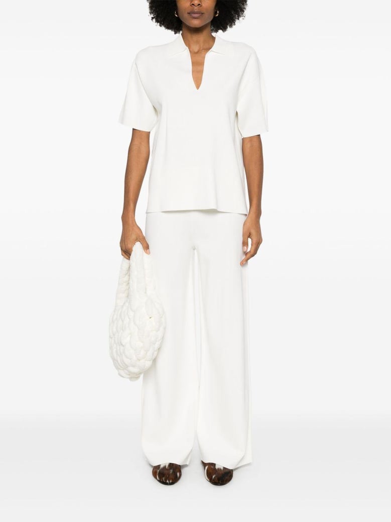 knitted flared trousers by Selfnex