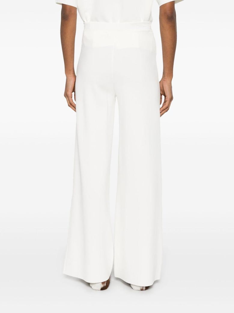 knitted flared trousers by Selfnex