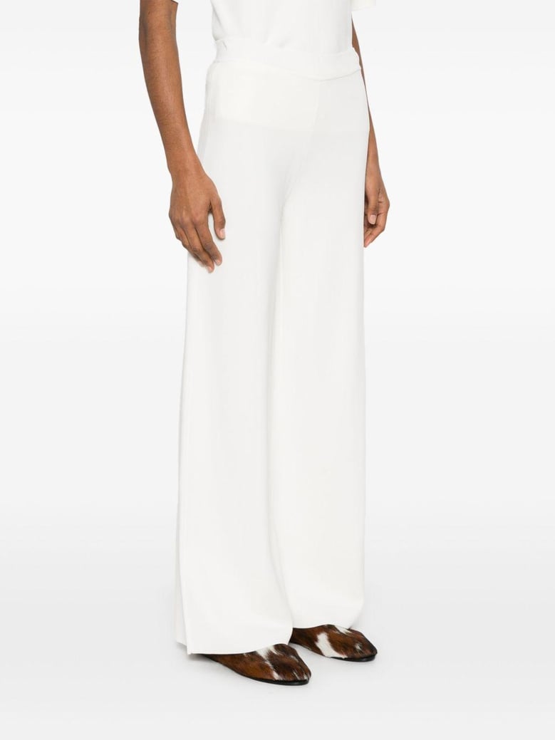 knitted flared trousers by Selfnex