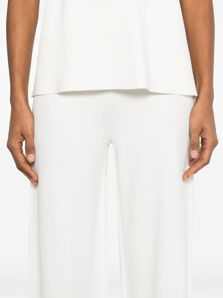 knitted flared trousers by Selfnex