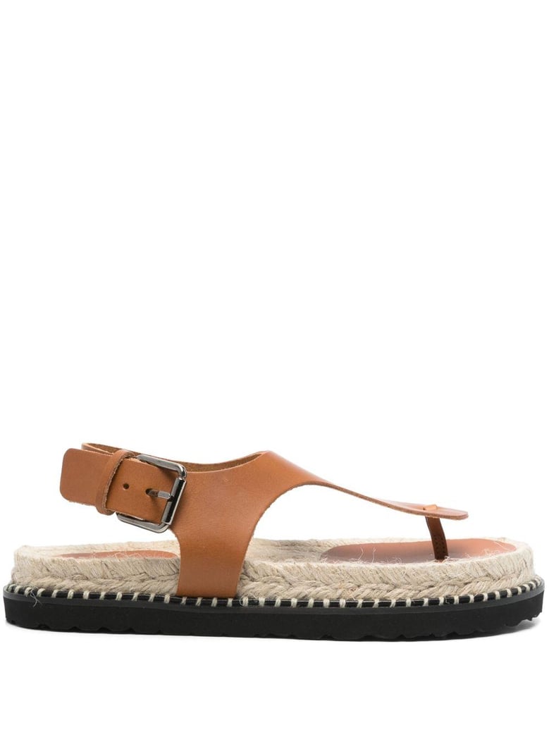 tokio leather thong sandals by Selfnex