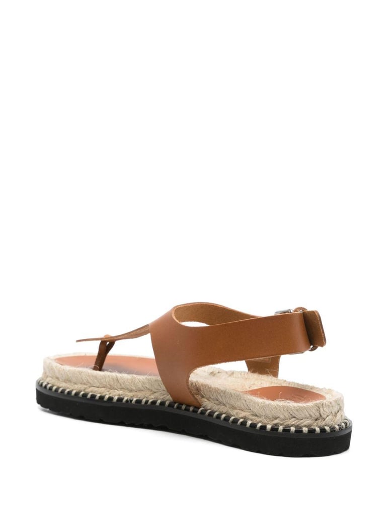 tokio leather thong sandals by Selfnex