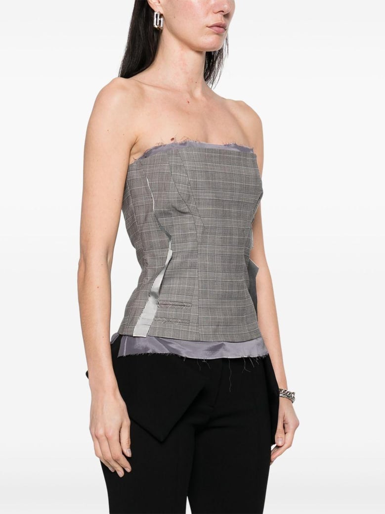 wool blend corset by Selfnex