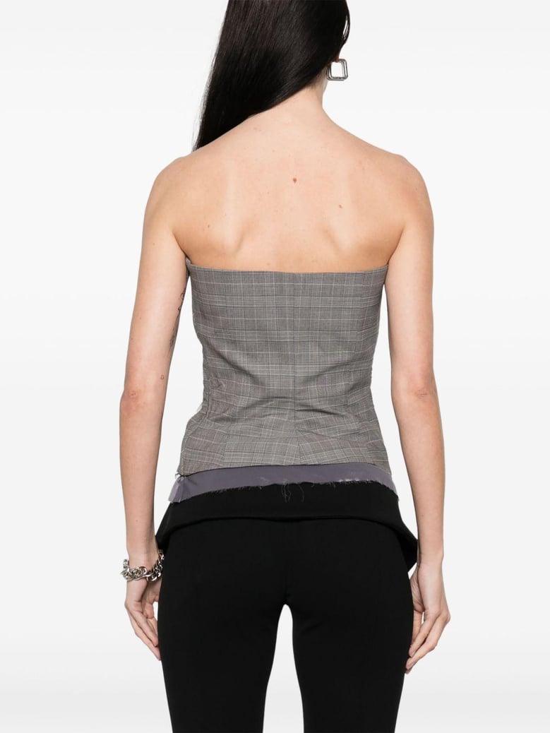 wool blend corset by Selfnex