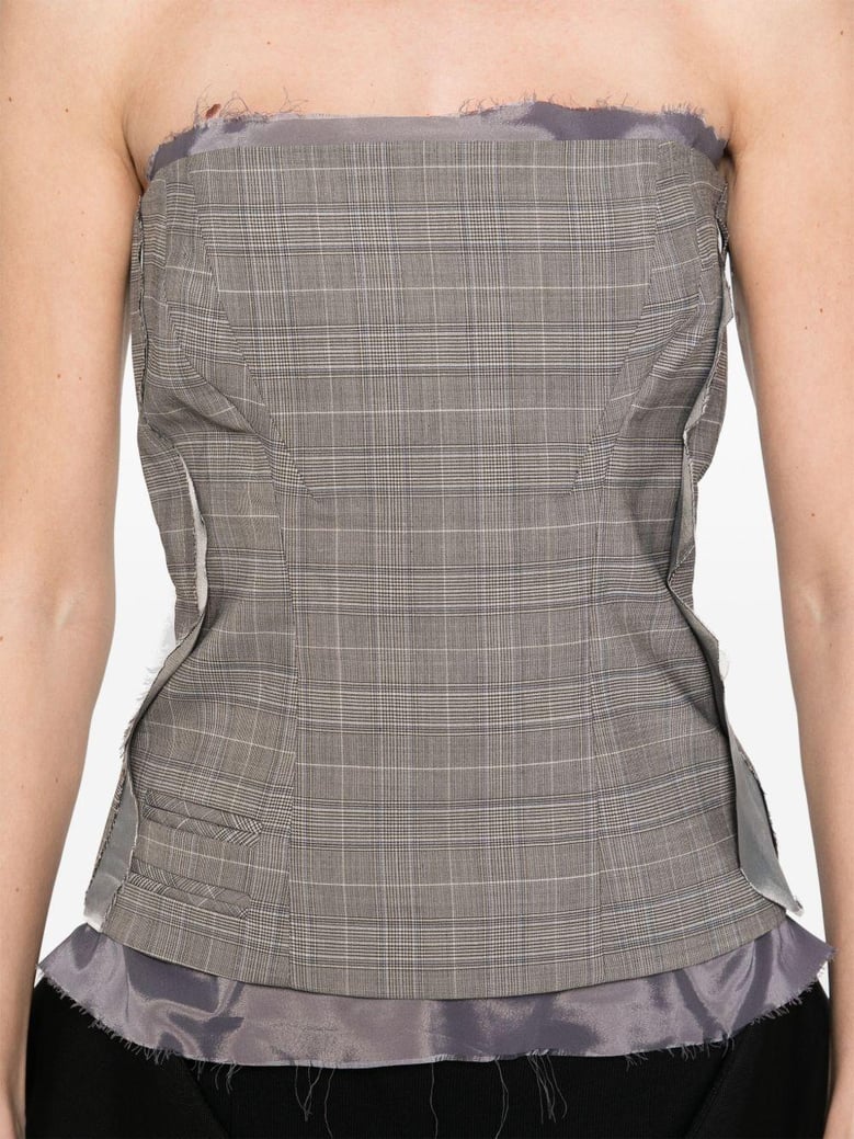 wool blend corset by Selfnex