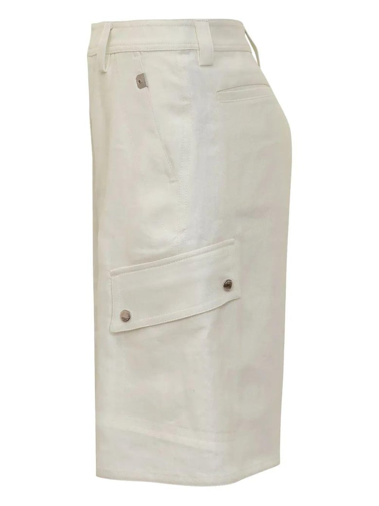 linen safari cargo shorts by Selfnex