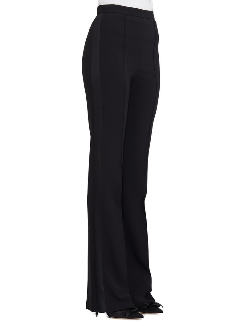 crepe palazzo pants by Selfnex