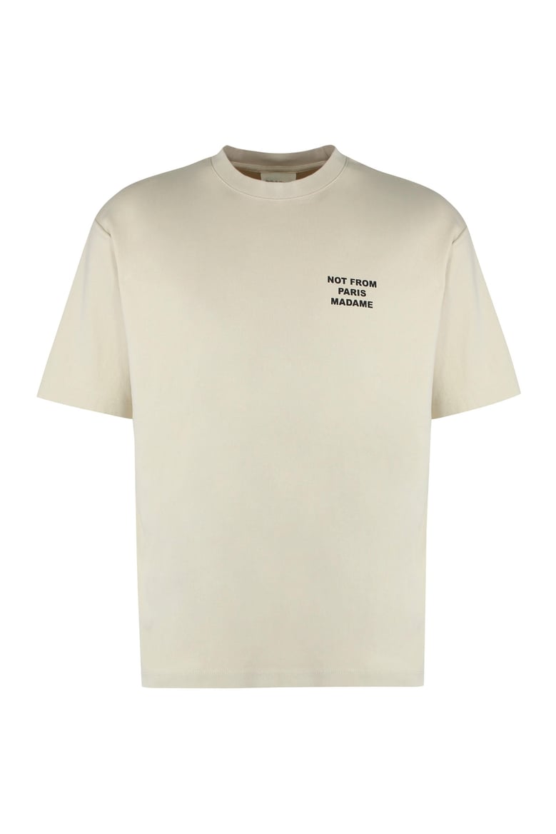 slogan cotton crew-neck t-shirt by Selfnex