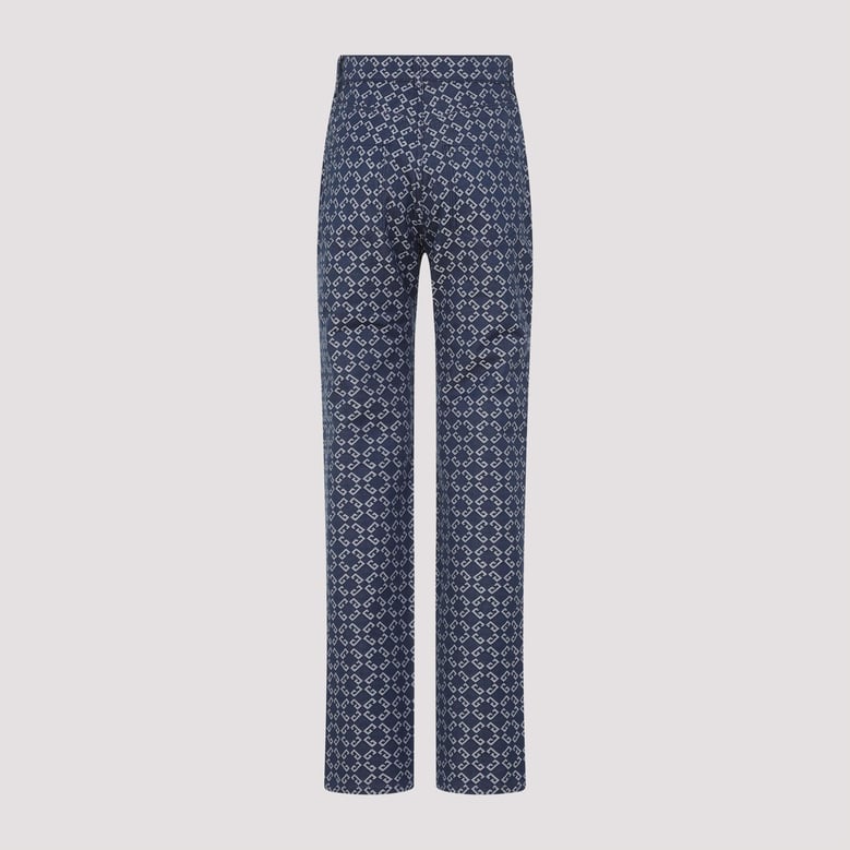 monogram denim jeans by Selfnex