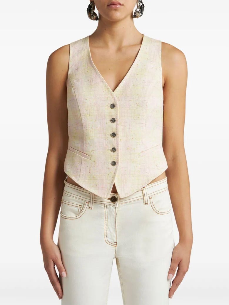 slub waistcoat by Selfnex
