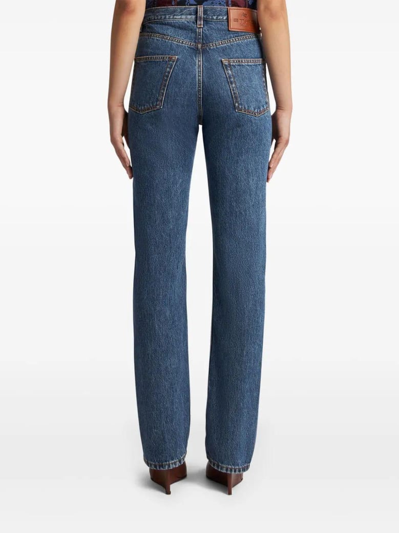 side appliqué jeans by Selfnex