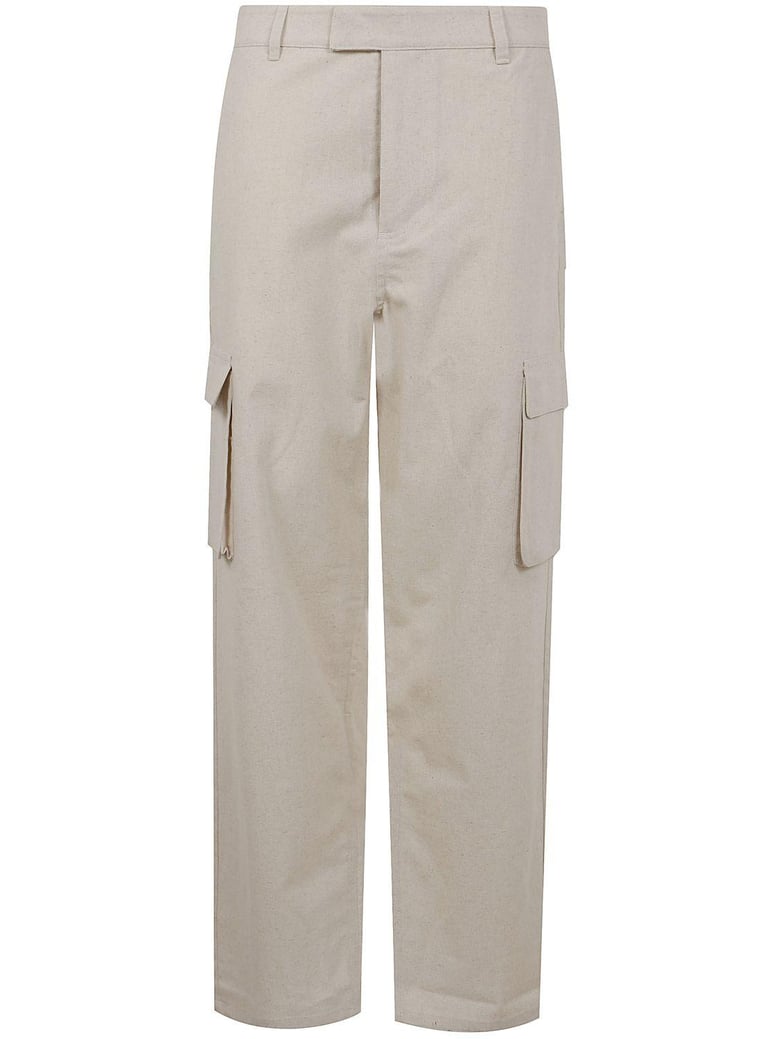 linen cargo pants by Selfnex