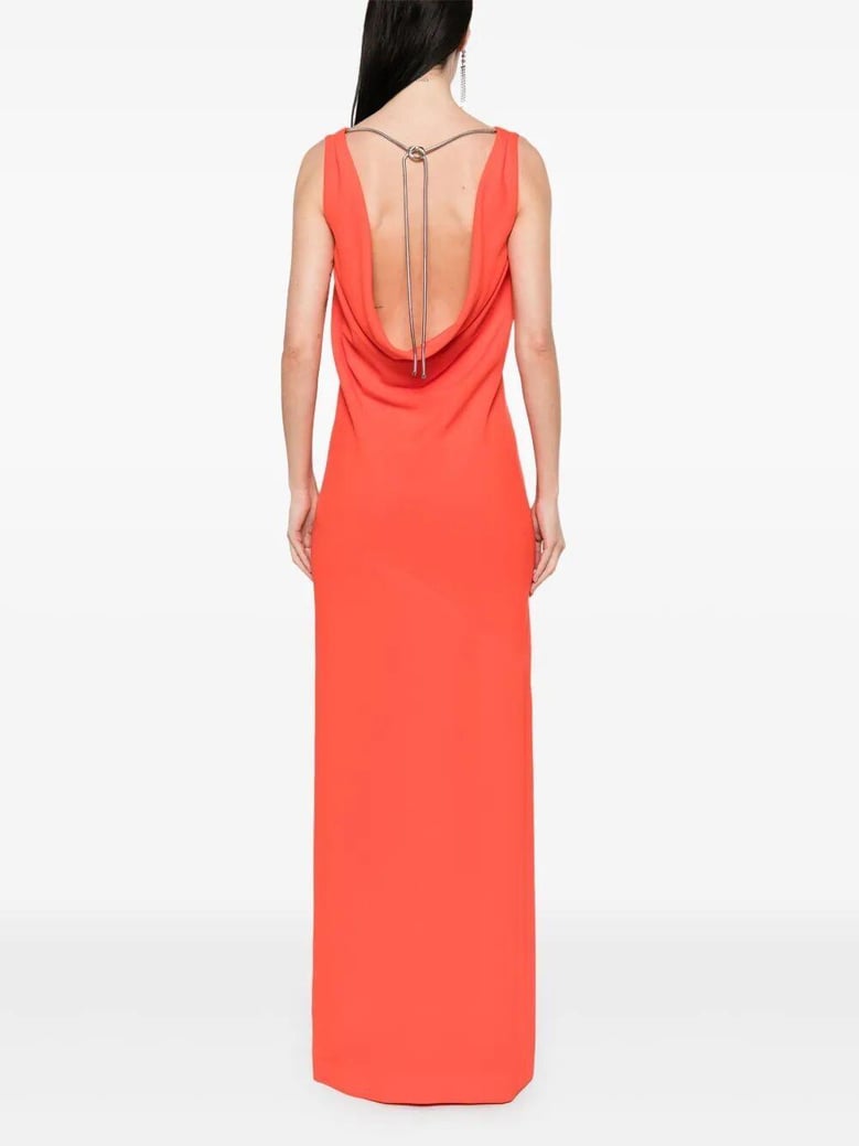 creso silk long dress by Selfnex