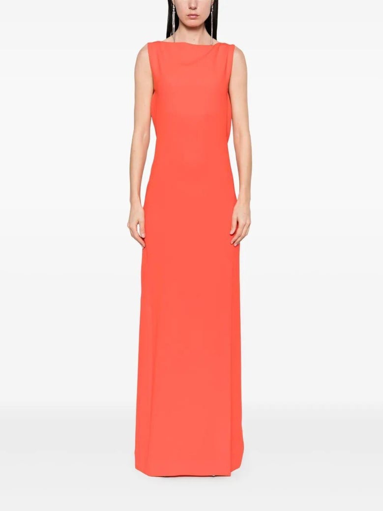 creso silk long dress by Selfnex