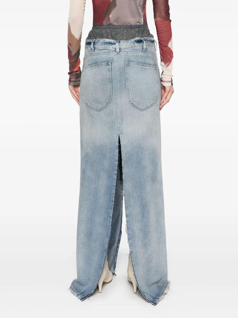 cotton long skirt by Selfnex