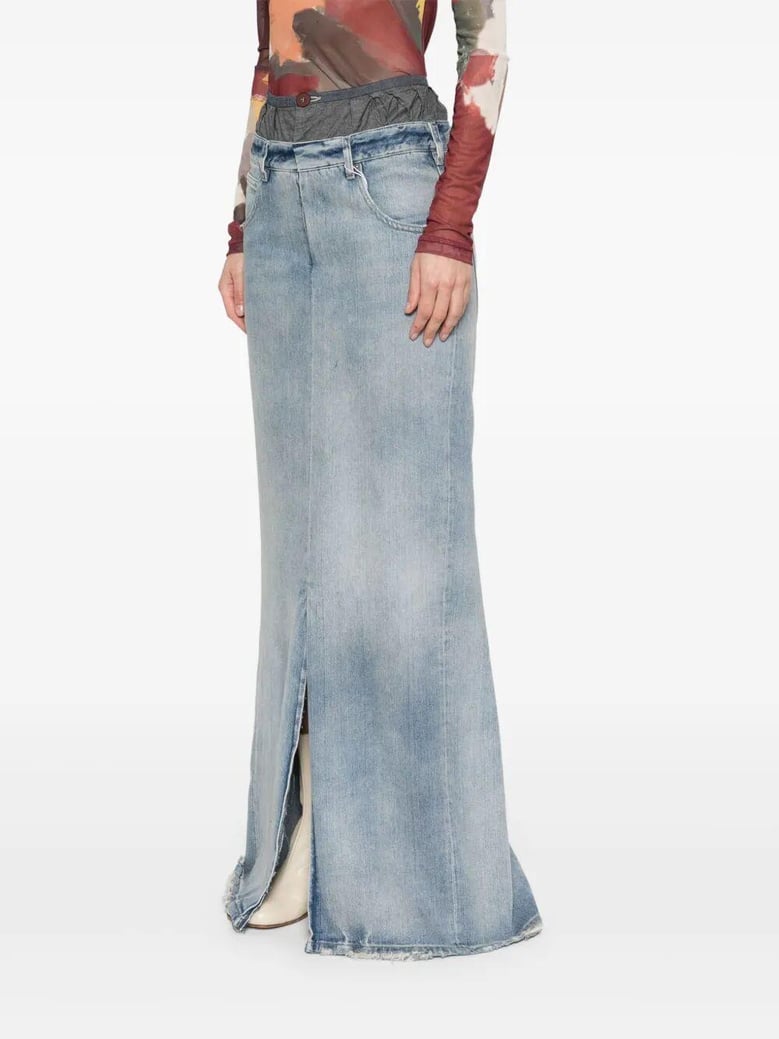 cotton long skirt by Selfnex