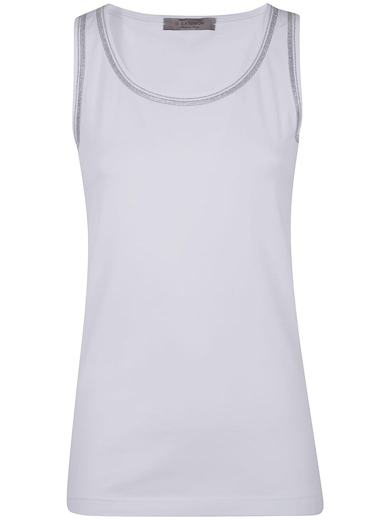 cotton jersey tank top by Selfnex