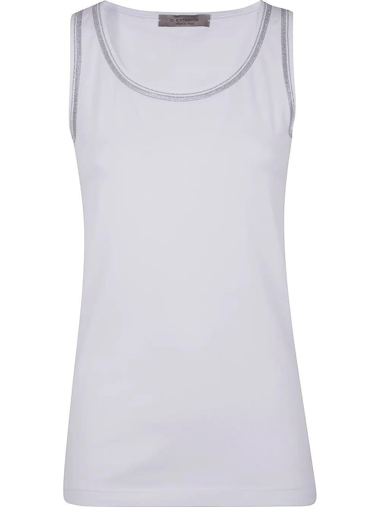 cotton jersey tank top by Selfnex