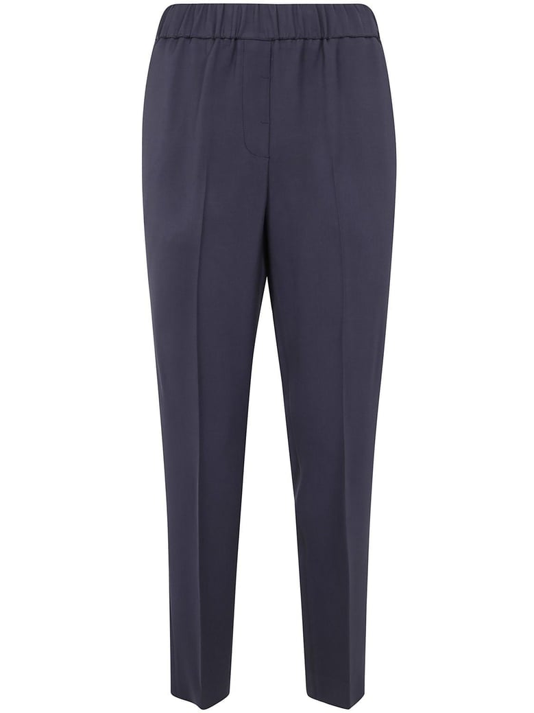 viscose cady stretch trousers by Selfnex